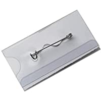 OPUS 2 121262 - Porta nombres con alfiler 60 x 32mm- 24 unidades